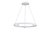 Aura Spot подвесной Led св-к, AC220-240В, 30Вт, 1650Lm, 3000K, D600xH1500мм, споты 3х3Вт, Ra>80, габариты профиля W13хH35мм, 45°, IP20, белый - Donolux