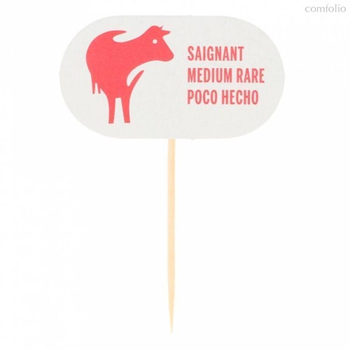 Маркировка-флажок для стейка "MEDIUM RARE" 8 см, 100 шт, Garcia de PouИспания - Garcia De Pou