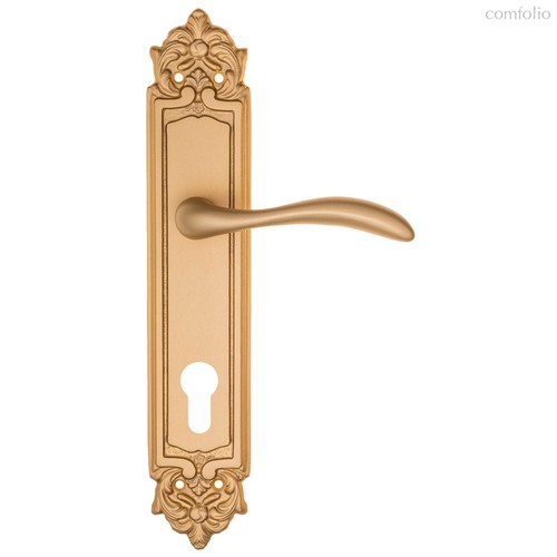 Дверная ручка на планке Fratelli Cattini LUCCIA CYL PL96-BS матовая латунь - Fratelli Cattini