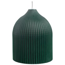 Свеча декоративная темно-зеленого цвета из коллекции Edge, 10,5см - Tkano