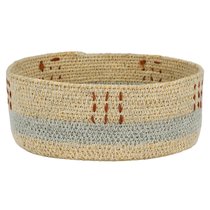 Корзина плетеная круглая Blue line - Covali