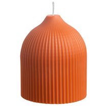 Свеча декоративная оранжевого цвета из коллекции Edge, 10,5см - Tkano