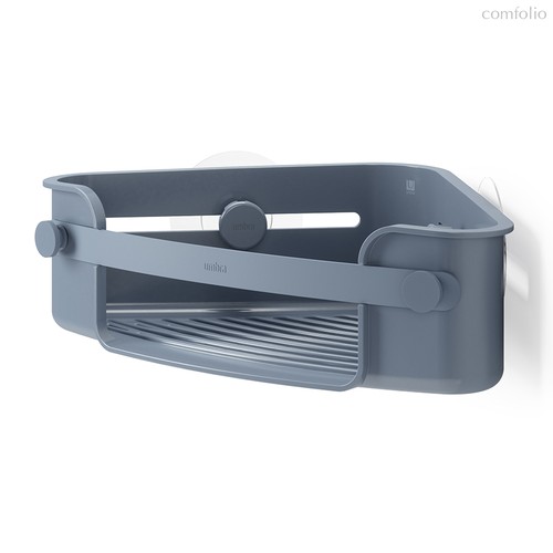 Органайзер для душа Flex Adhesive угловой, голубой - Umbra