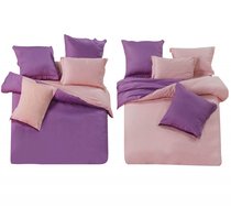 Постельное белье СайлиД сатин L-7, цвет розовый/фиолетовый, 1.5-спальный - Сайлид