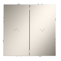 Выключатель встраиваемый VOLTUM S70 для жалюзи 10А, кашемир