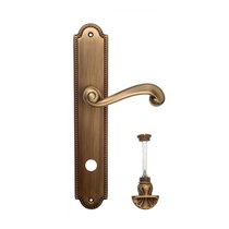 Дверная ручка Venezia Carnevale WC-4 на планке PL98 матовая бронза - Venezia Collezione