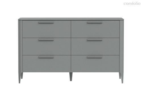 Комод Type 6 ящиков ширина 140 см (серый) - Ellipse