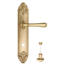 Дверная ручка Venezia Callisto WC-2 на планке PL90 полированная латунь