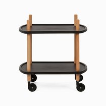 Кофейный столик Chahna 59х40, цвет светло-коричневый/черный - Cosmo