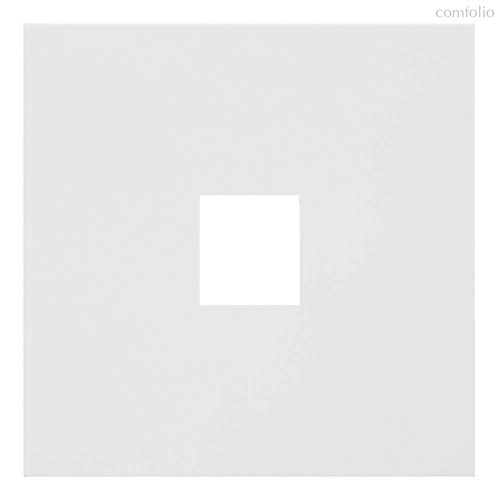 Лицевая панель для одиночной информационной розетки 35441 MW, белый сатин - Rikett