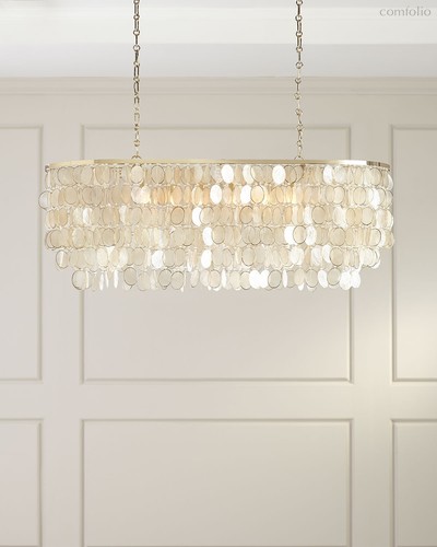 Золотая линейная люстра Агата, цвет золотой - Louvre Home