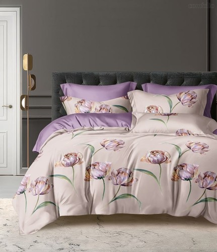 Комплект постельного белья CA-4-776 2сп Сатин печатный с наволочками 70х70х2 шт. - АльВиТек