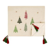 Дорожка на стол Frozen pines из коллекции New Year Essential, 45х150 см - Tkano