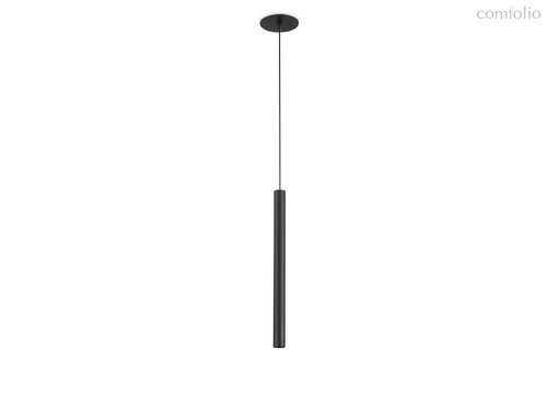 LED Uno светильник встраиваемый, 5Вт, D26хH350 мм, корпус черный RAL9005, основание черное RAL9005, 400Лм, 28°, 3000К, IP20, Ra80, черный провод L=2м, блок питания в комплекте - Donolux