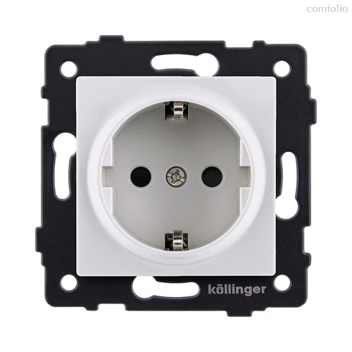 Розетка штепсельная SCHUKO 16A/250 В, белый Kollinger REA-002WH для Aspekt, Eleganz, Reflex - Kollinger