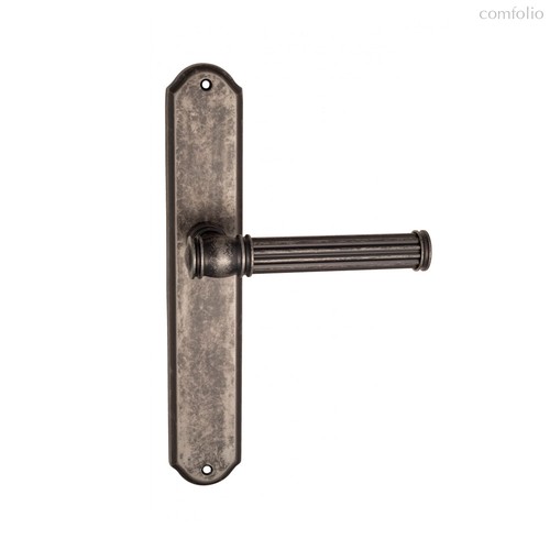 Дверная ручка Venezia Impero на планке PL02 античное серебро - Venezia Collezione