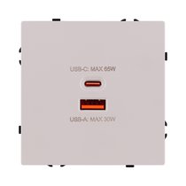 Розетка USB A+C 65W, кашемир матовый Kollinger Eclipse EC-024CM - Kollinger