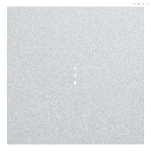 Клавиша одноклавишного выключателя с подсветкой 35602 SV, серебро - Rikett