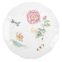 Тарелка обеденная Lenox "Бабочки на лугу.Стрекоза" 27,5см, цвет розовый, 27 см - Lenox
