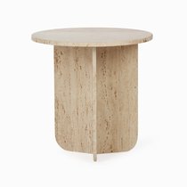 Кофейный столик Pia диаметр 41, цвет бежевый - Cosmo