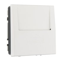 Розетки и выключатели: Выключатель карточный двухполюсный с LED подсветкой, белый матированный, Superior - Kanlux