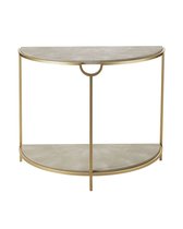 Бежевая полукруглая консоль Мэгги, цвет бежевый - Louvre Home