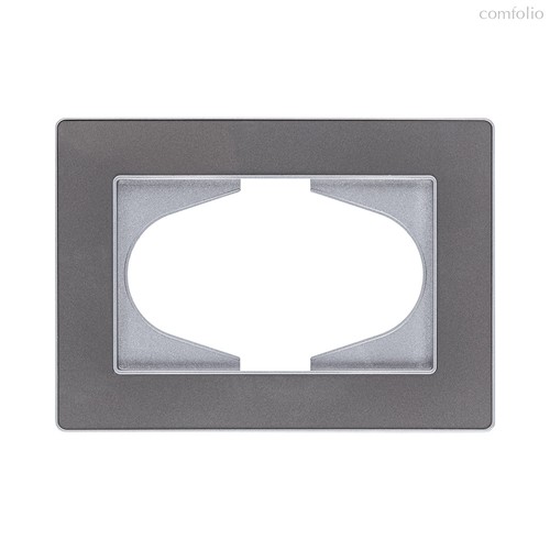 Рамка для двойной розетки, серый Kollinger Eleganz Acryl EA120GY - Kollinger