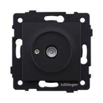Розетка TV (папа), черный матовый Kollinger REA-007BM для Aspekt, Eleganz, Reflex - Kollinger