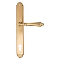 Дверная ручка на планке Fratelli Cattini "NAPOLI" CYL PL01-OLV полированная латунь - Fratelli Cattini