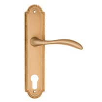 Дверная ручка на планке Fratelli Cattini LUCCIA CYL PL248-BS матовая латунь - Fratelli Cattini