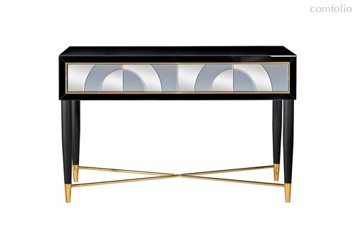 Консоль 2 ящика зеркало двухцветное 120x42x75см - Garda Decor