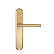 Дверная ручка Venezia Exa на планке PL02 полированная латунь - Venezia Collezione