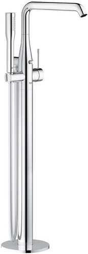23491001 Essence+ Смеситель для ванны с душевым гарнитуром, напольный, хром - Grohe