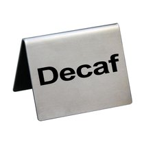 Табличка "Decaf" 5x4 см, сталь - P.L. Proff Cuisine
