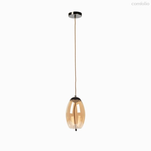Подвесной светильник Drop диаметр 17, цвет черный/янтарный - Cosmo