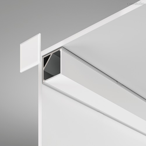 Алюминиевый профиль накладной угловой 16?16 (Серебро, 2 м), ALM009S-2M - Maytoni