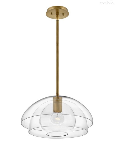 Золотой подвесной светильник Хатфилд, цвет золотой - Louvre Home