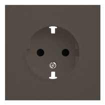 Лицевая панель для розетки 2к+з 35632 CP, капучино - Rikett