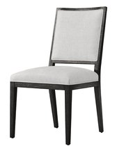 Чёрный стул из дуба Карлайл, цвет светло-серый - Louvre Home