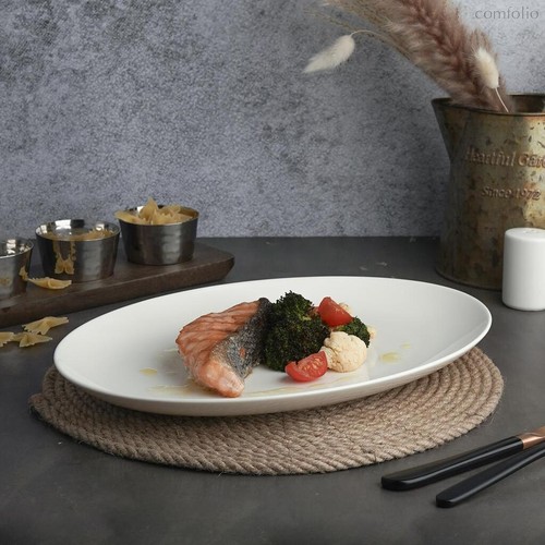 Блюдо овальное 31x22,2 см h2,8 см без борта Fine Plus 6шт. - Noble