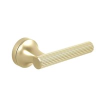 Дверная ручка KNURLINGS OXO STRIPED, в полоску PC35 матовое золото полимер - Cebi