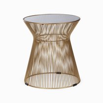 Кофейный столик Britt диаметр 40, цвет золотой - Cosmo