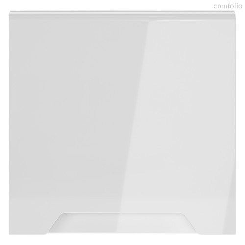 Накладка для розетки с заземлением, защитными шторками и крышкой, S70 белый глянцевый - Voltum