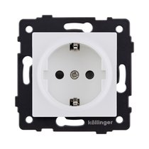 Розетка штепсельная SCHUKO 16A/250 В, белый матовый Kollinger REA-002WM для Aspekt, Eleganz, Reflex - Kollinger