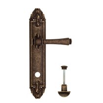 Дверная ручка Venezia Callisto WC-2 на планке PL90 античная бронза