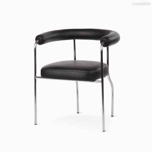 Обеденный стул Lara c подлокотниками, цвет серебряный/черный - Cosmo