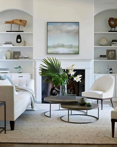 Комплект серых кофейных столов Фитц, цвет серый - Louvre Home