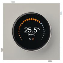 Термостат для теплых полов с круглым дисплеем 32233 LN, лен - Rikett