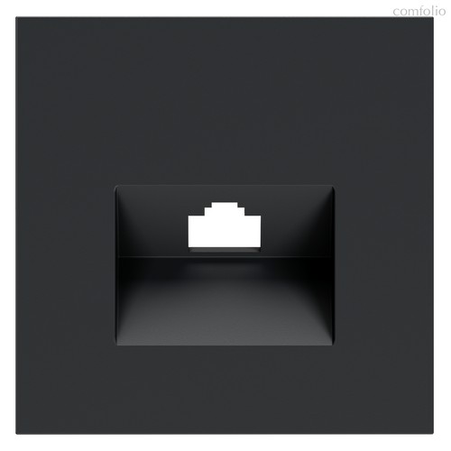 Накладка для розетки компьютерной RJ45 кат.6, S70 графит - Voltum