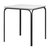 Стол обеденный Ror, 70х70 см, черный/серый - Latitude